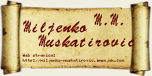 Miljenko Muškatirović vizit kartica